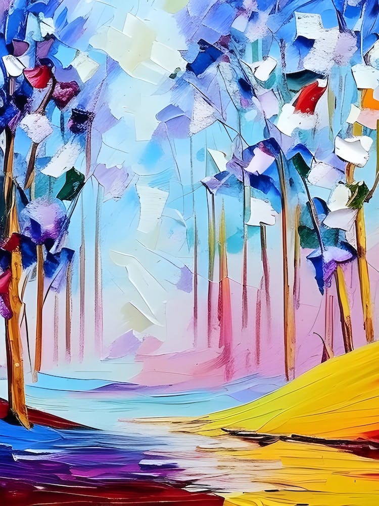 Arbres Abstraits Colorés : Imagine if 7