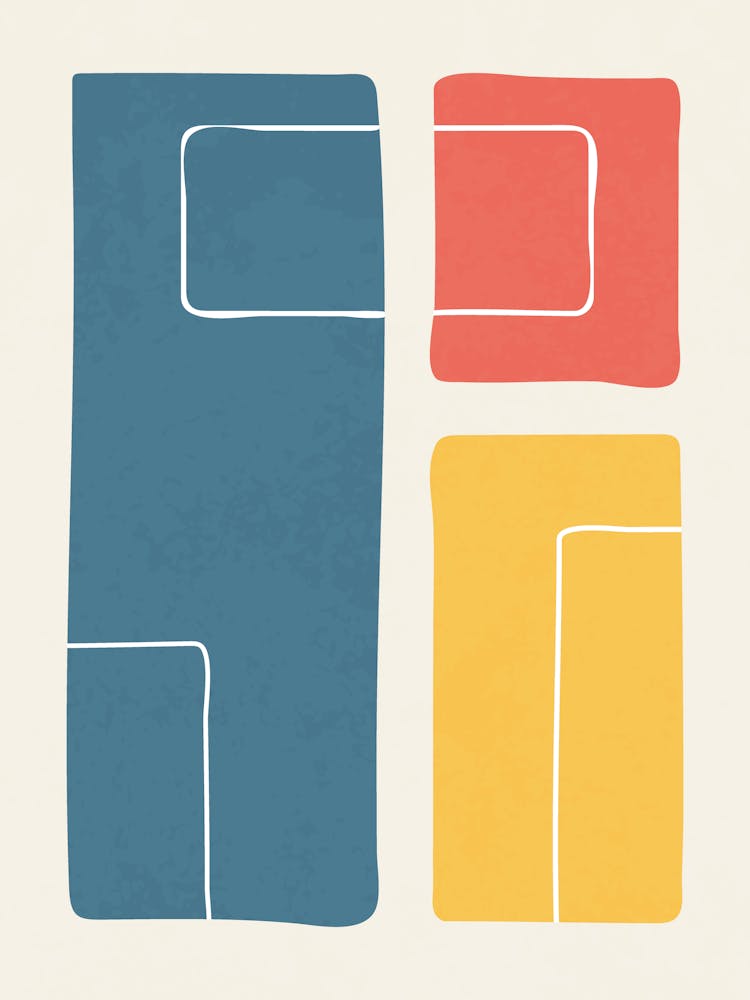 Abstract Geometric Color Blocks