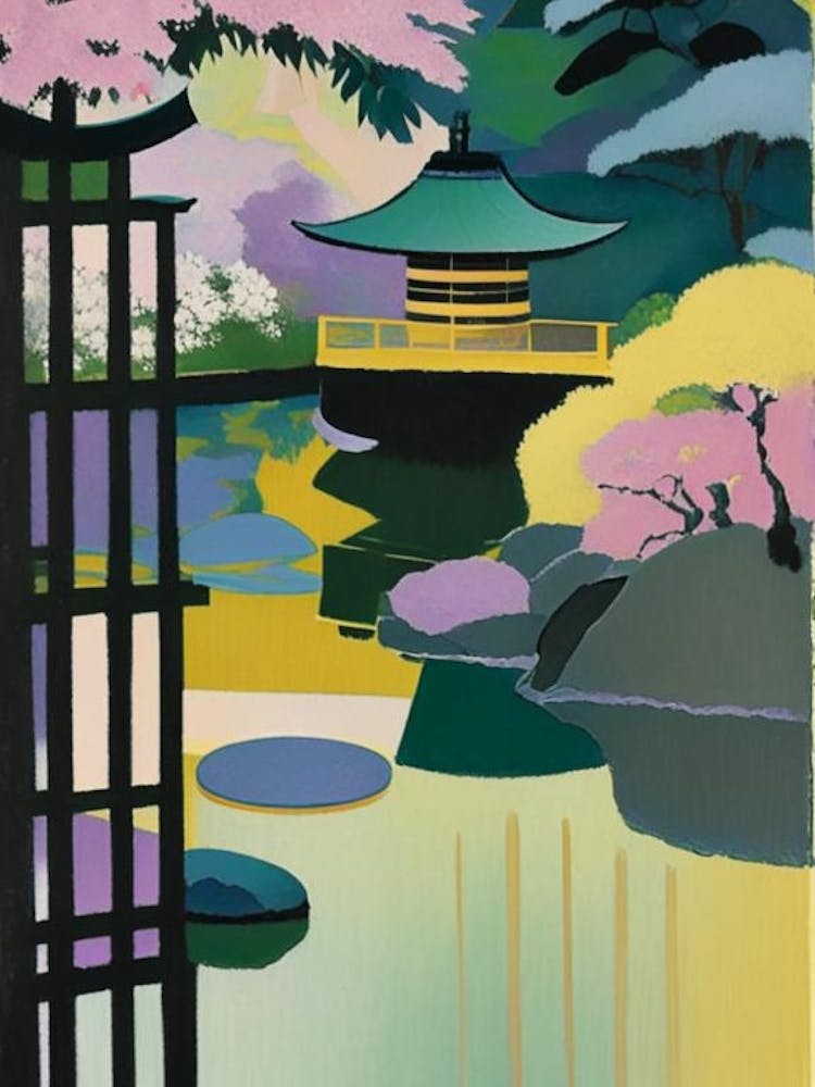 Ginkaku Ji, Japan Abstract Still Life