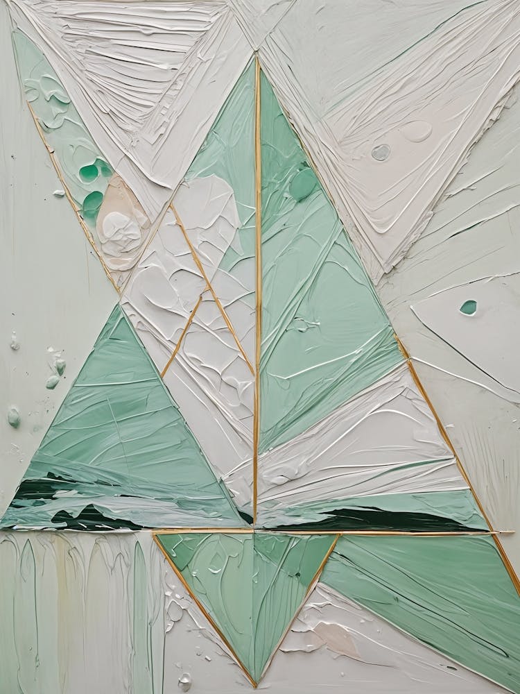 Mint Green Triangles no2