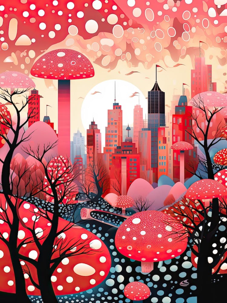 Shanghai, Illustration In The Style Of Pop Art 1