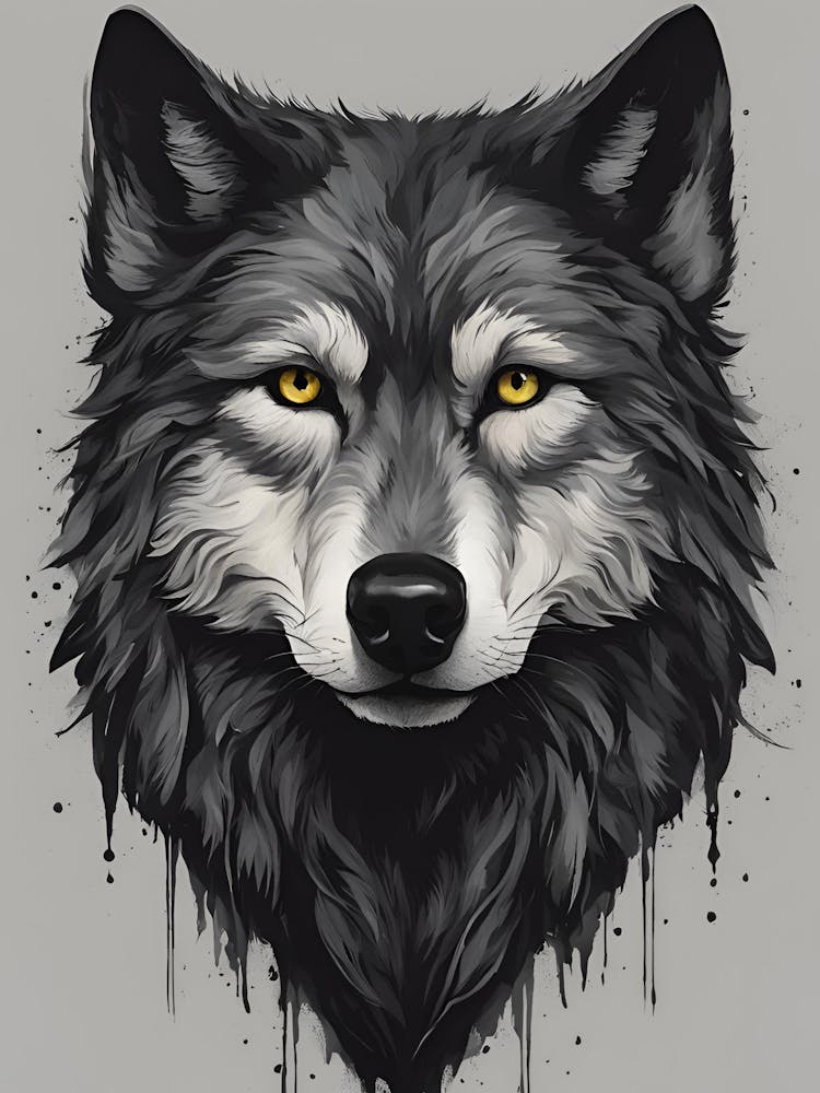 Wolfsgemälde