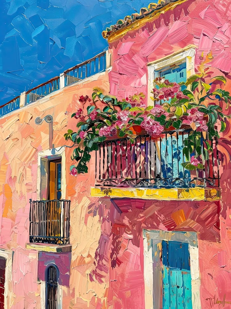 Balcony Painting In Cadiz 1