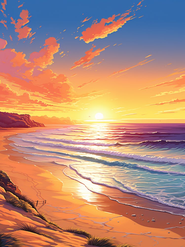 Painting That Depicts Cervantes Beach Australia 1