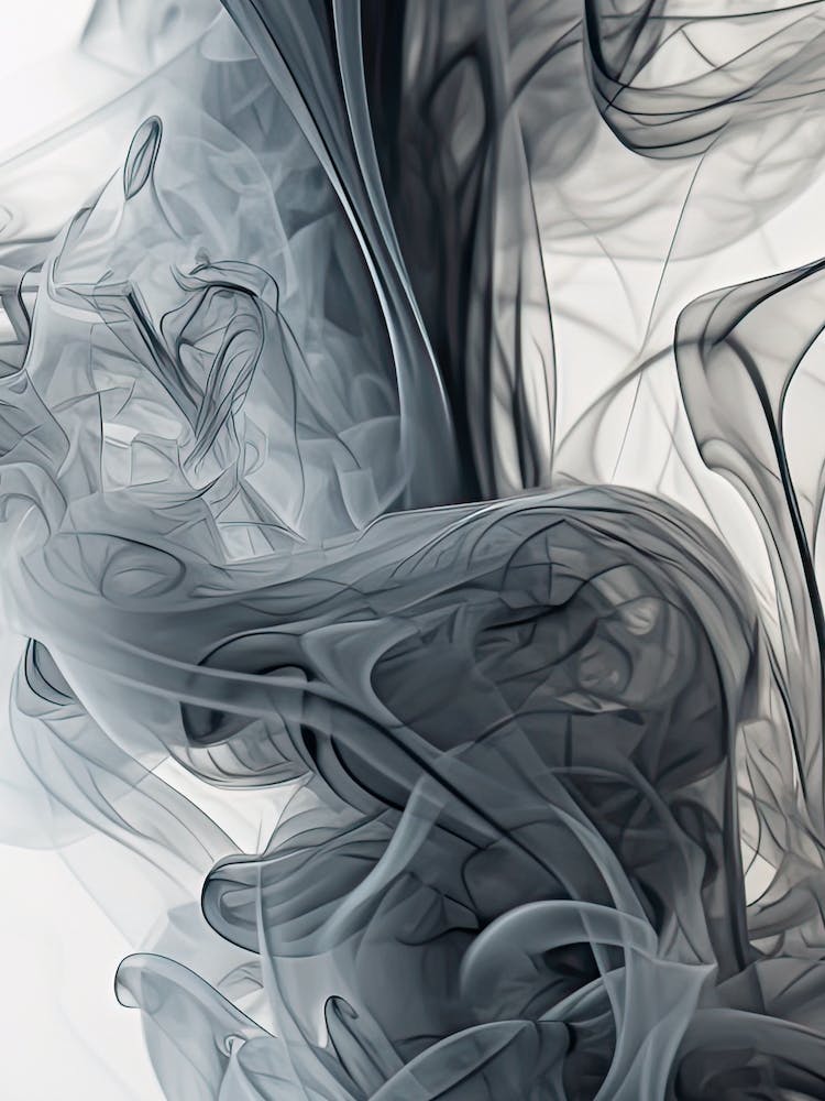 Black Smoke Abstract
