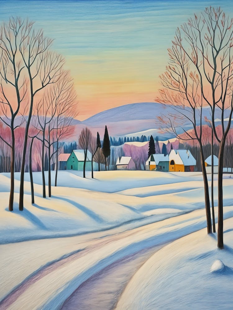 Abstract Winter Landscape