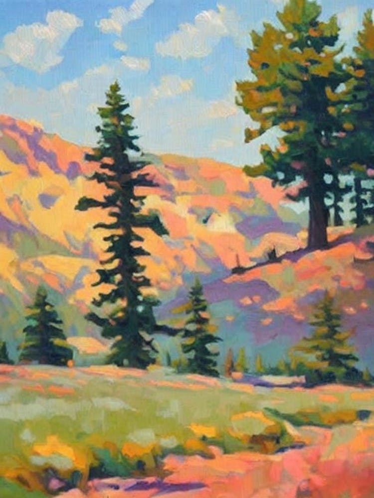 Atlas Cedar Tree Watercolour 2