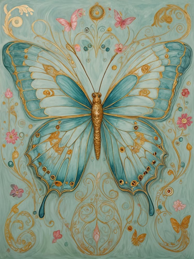 Pastel Blue Butterfly