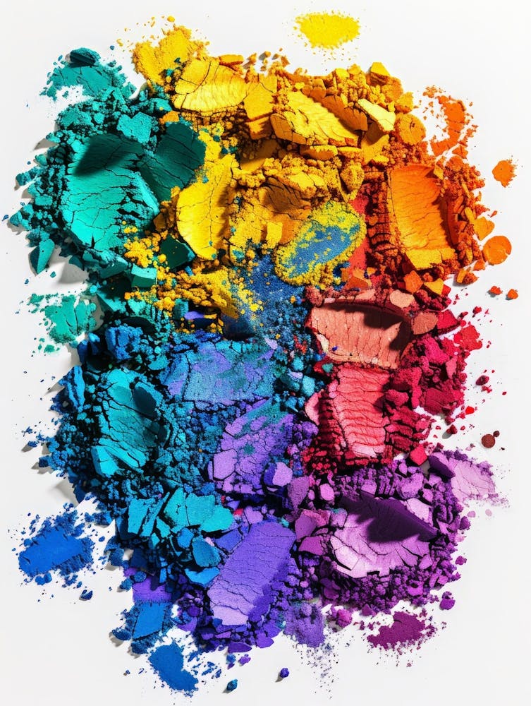 Bunte Make-up-Palette