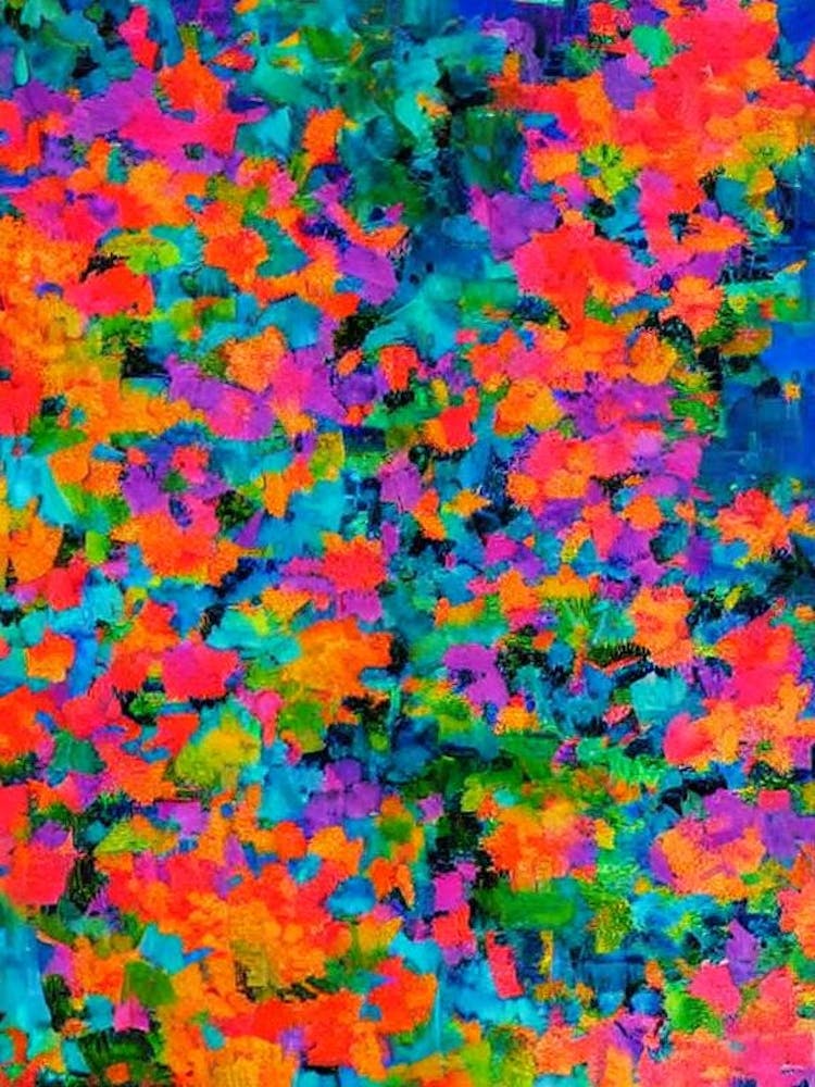 Acropora Solitaryensis Peinture Vibrante