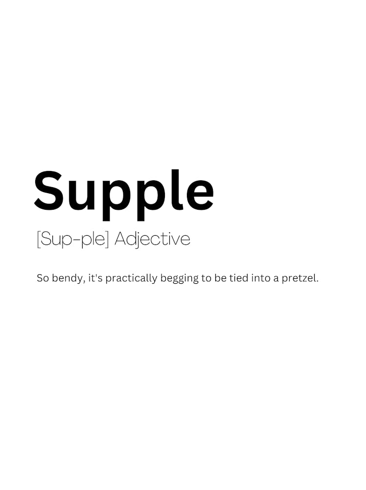 Supple Definition Meaning