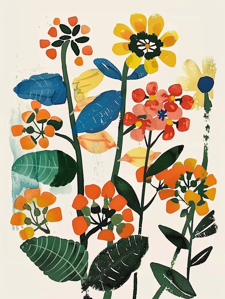 Painted Florals Lantana 1