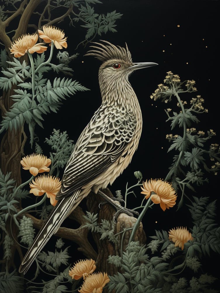 Dark And Moody Botanical Roadrunner 1
