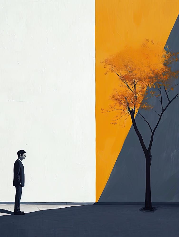 Man And A Tree