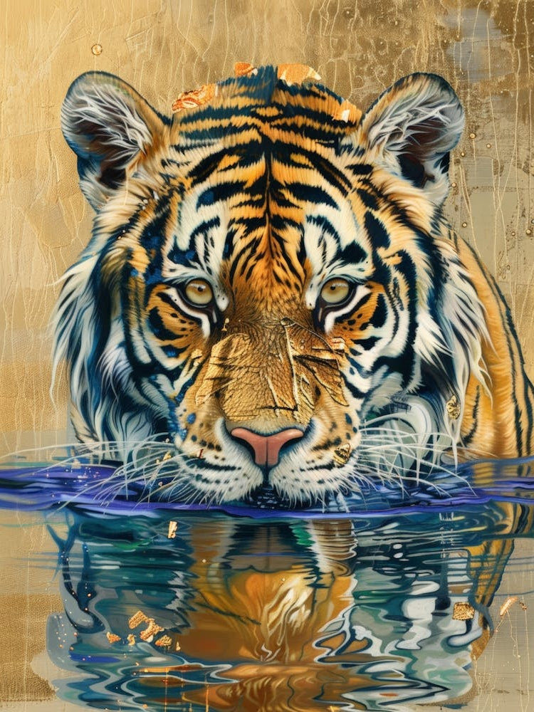Tiger In Water