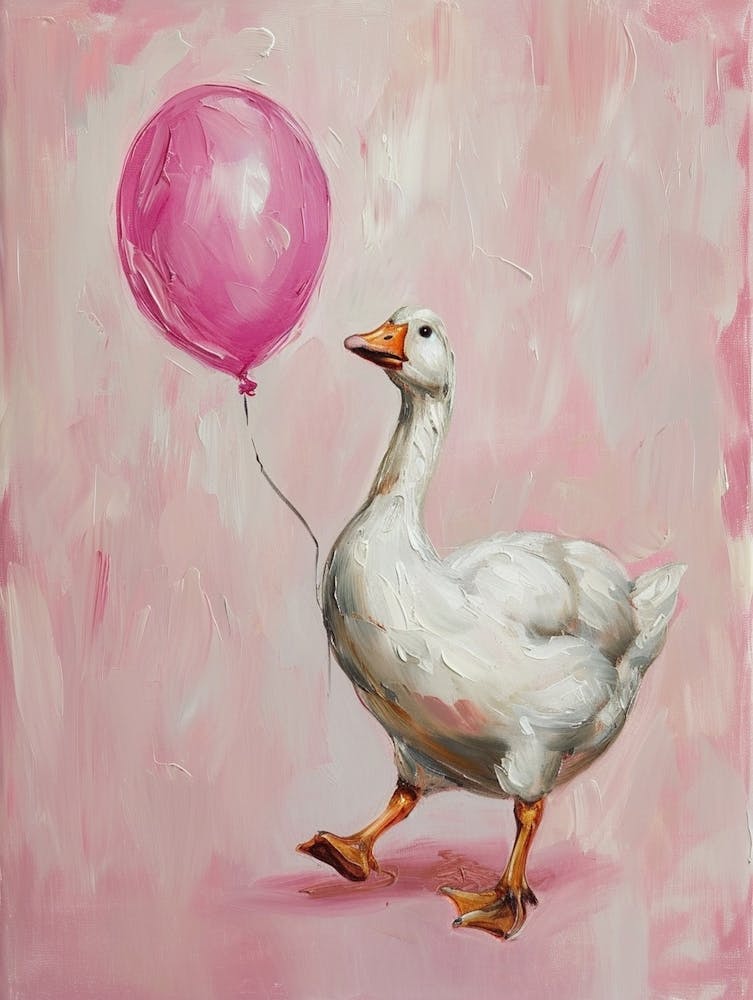 Süße Gans 1 Mit Ballon