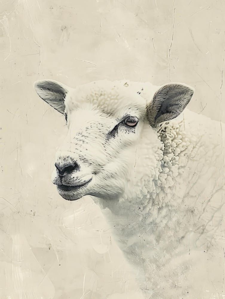 Portrait Of A Sheep