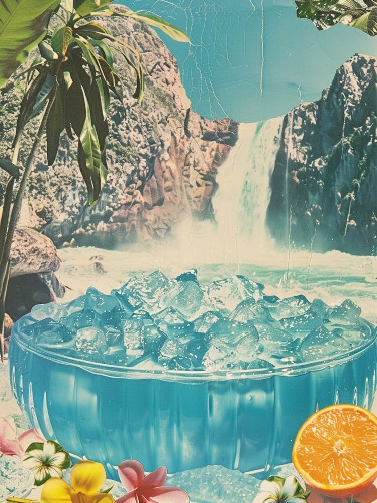 Blue Jelly Retro Space Collage 1