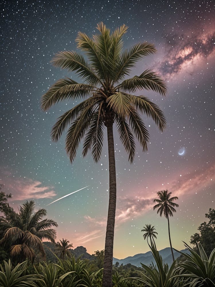 Palm Tree Under The Stars no1