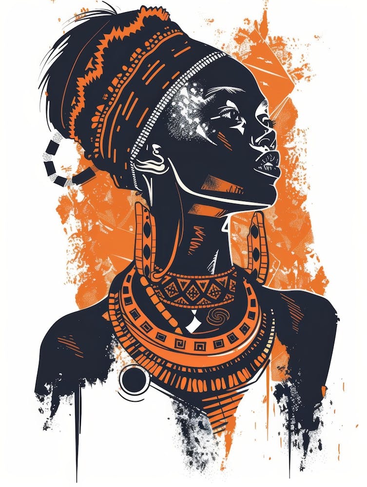 Afrikanische Frau 193
