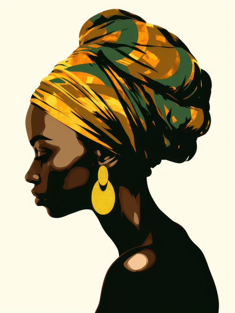 African Woman In Turban 3