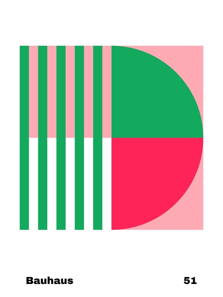 Geometric Bauhaus Poster 51