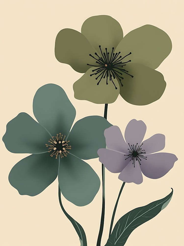 Three Flowers 14