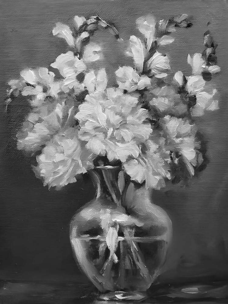 Carnations In A Vase