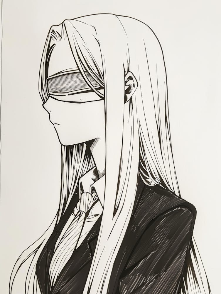 Blindfolded Anime Girl