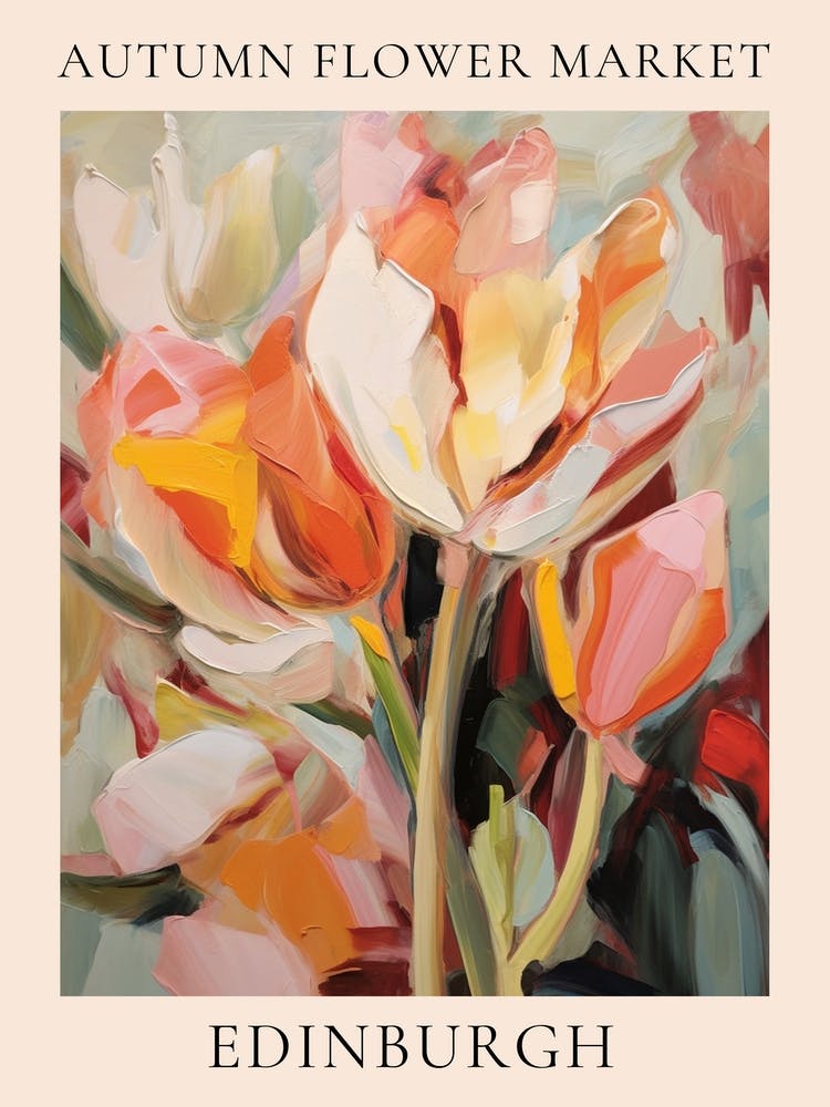 Autumn Flower Market Poster Edinburgh 2