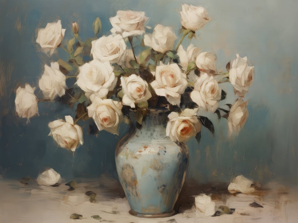 Still Life Roses Painting