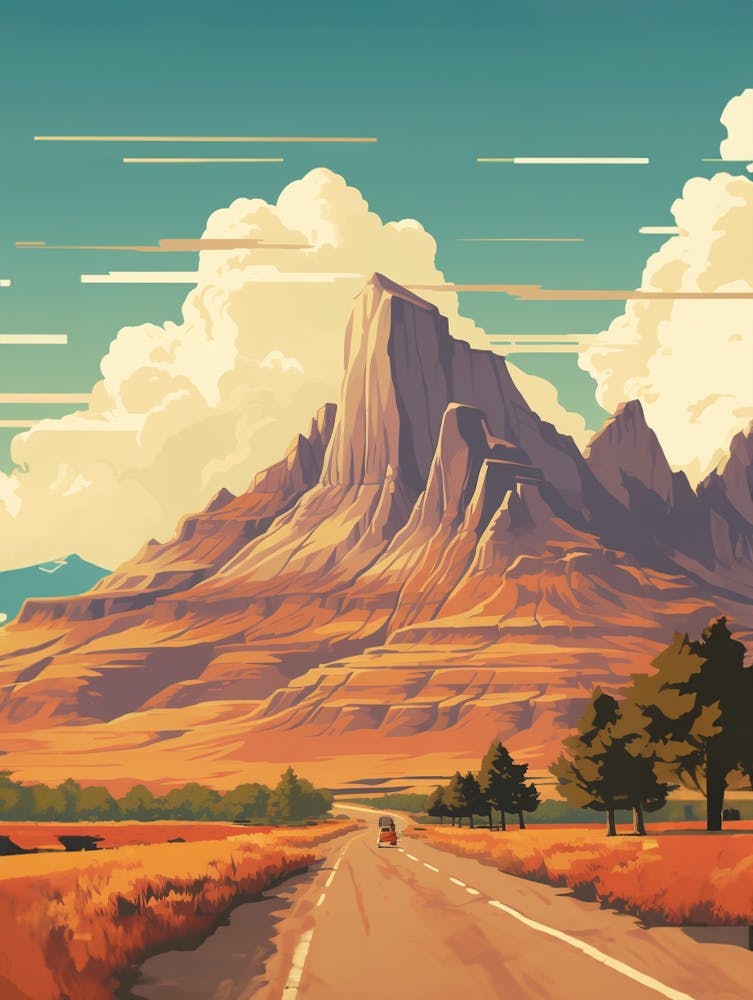 Mont Ararat Affiche Rétro 3