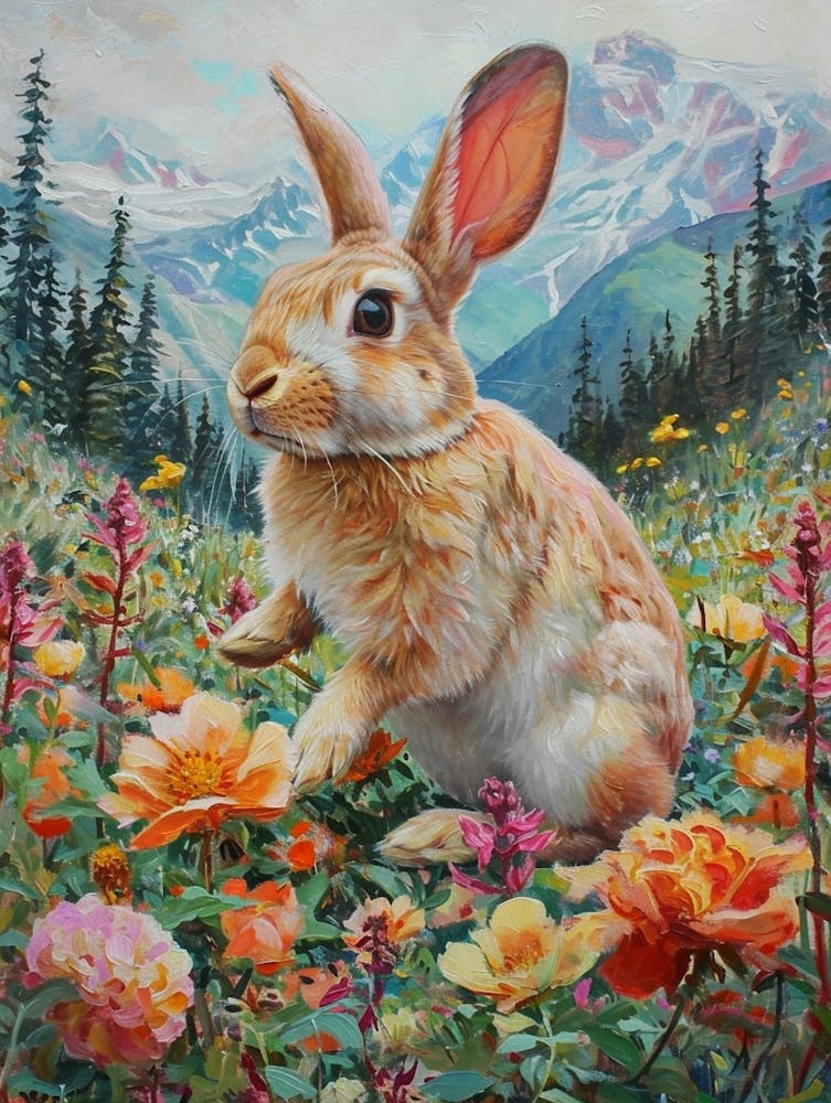 Himalayan Rabbit Painting 3