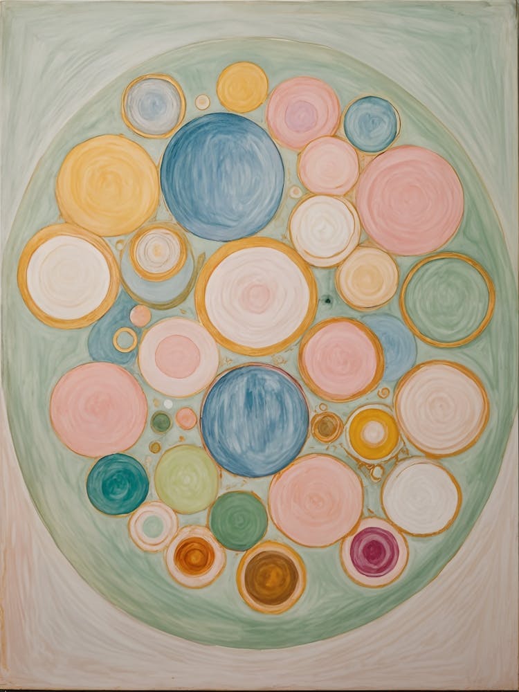 Abstract Pastel Circles no2