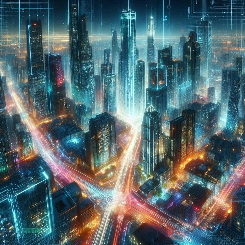 Futuristische Stadtlandschaft 1