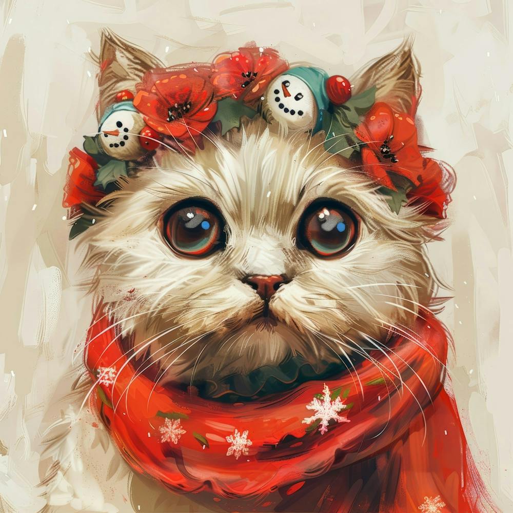 Christmas Cat 1