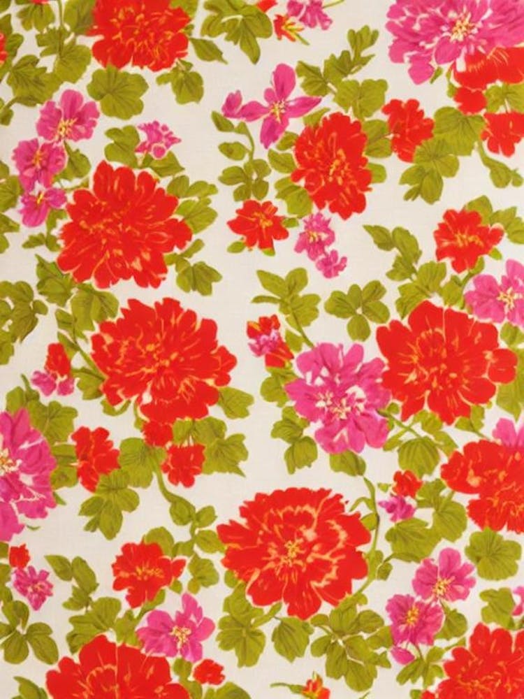 Snapdragon Floral Print Warm Tones 2 Flower