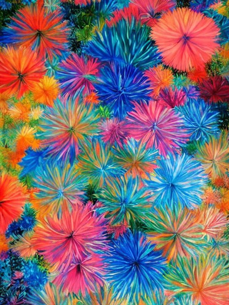 Acropora Aculeus Vibrant Painting