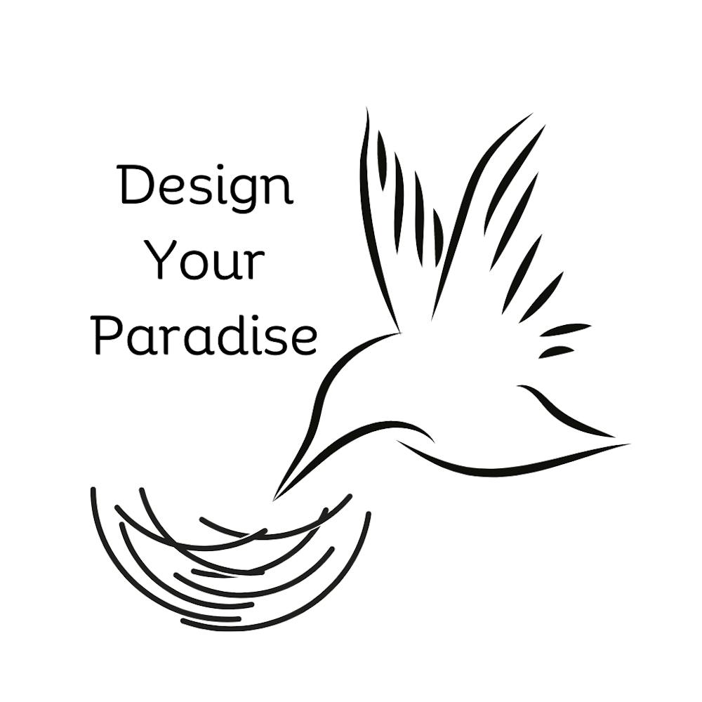 Bird line art| Design Your Paradise Quote