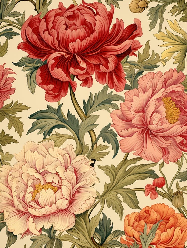 Peony Flower Pattern