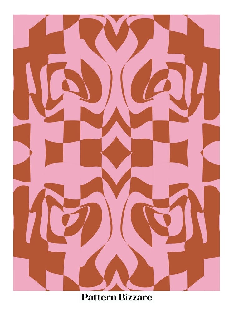 Pattern Bizarre In Maroon