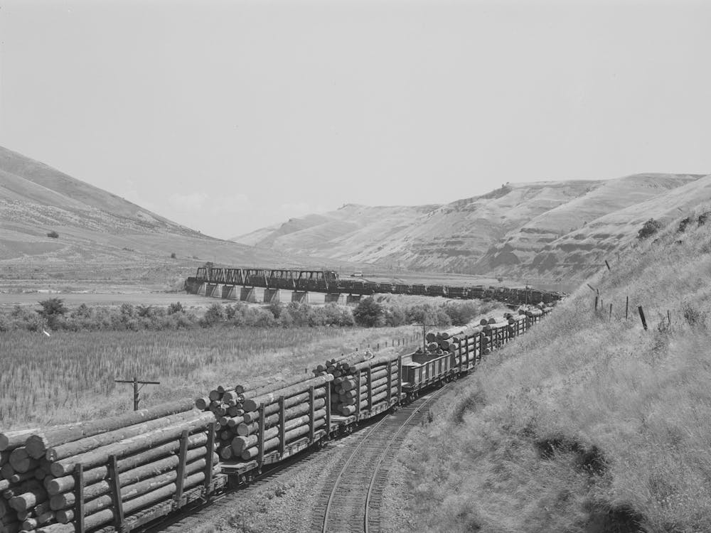 Untitled Photo, Possibly Related To Logging Train, Spalding Junction, Idaho By Russell Lee