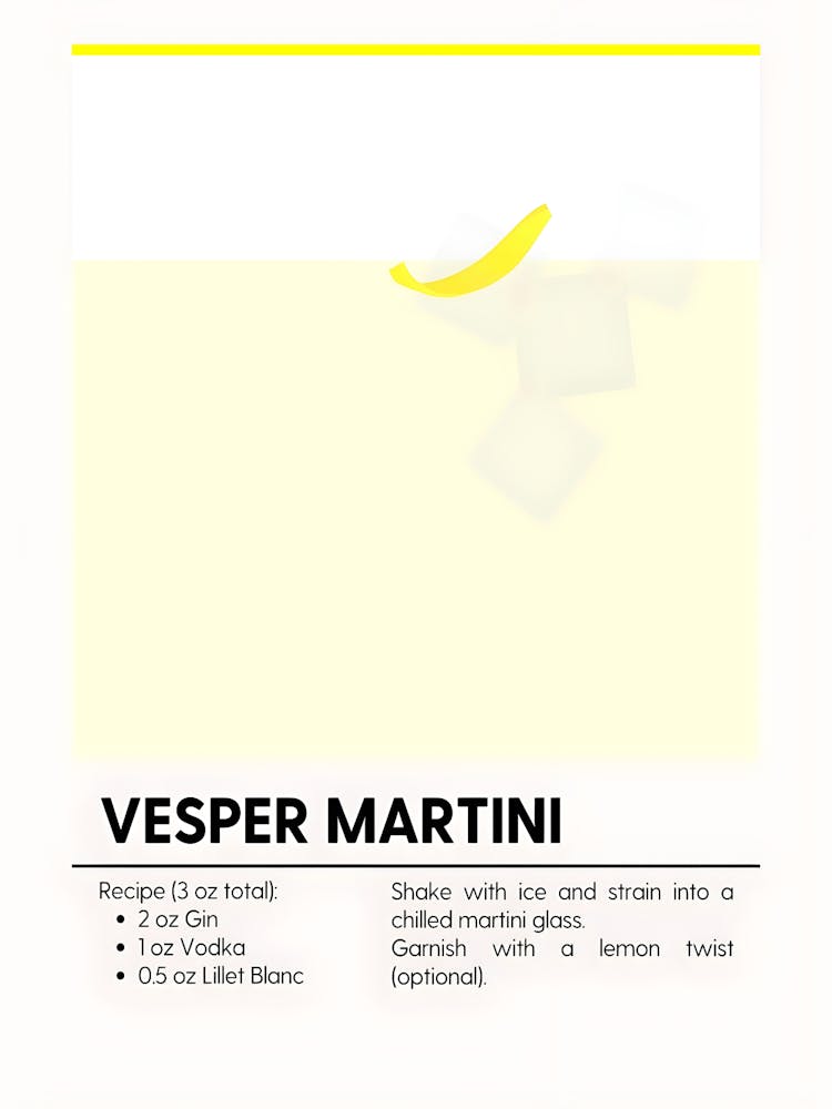 Vesper Martini 1