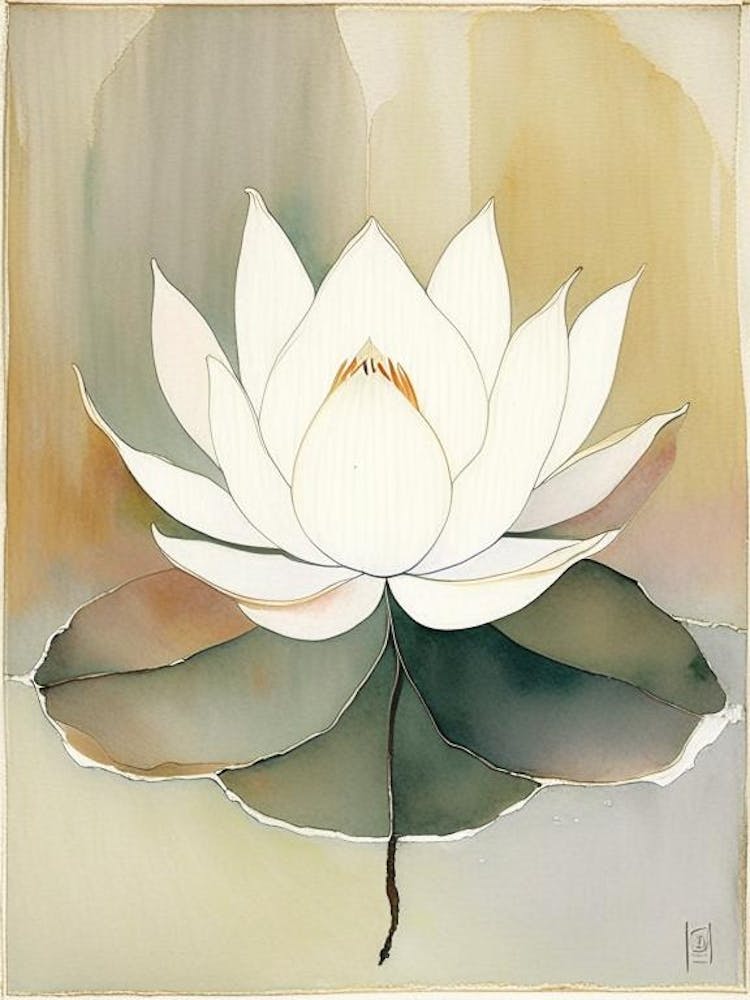 Lotus Symbol 1, Abstract Painting