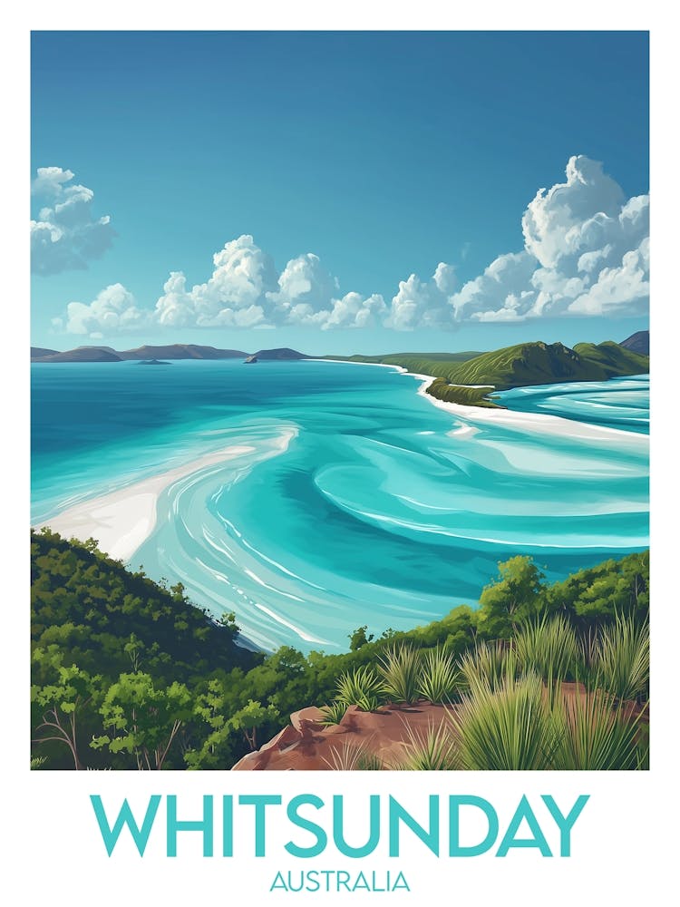 Reiseposter Whitsunday