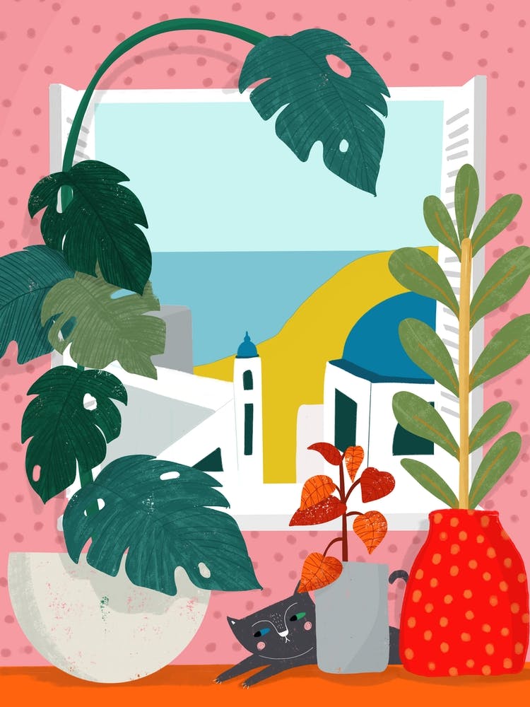 Greece Through The Window 