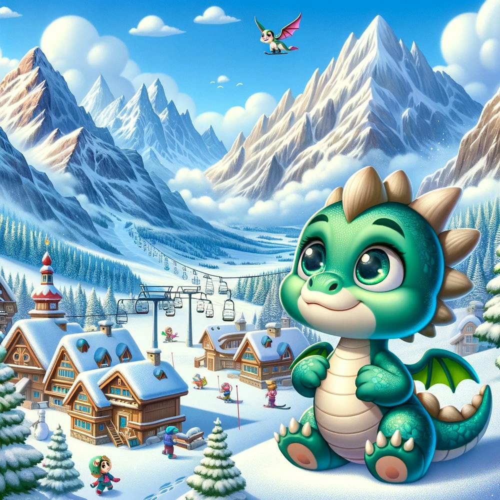little dragon snow day 2
