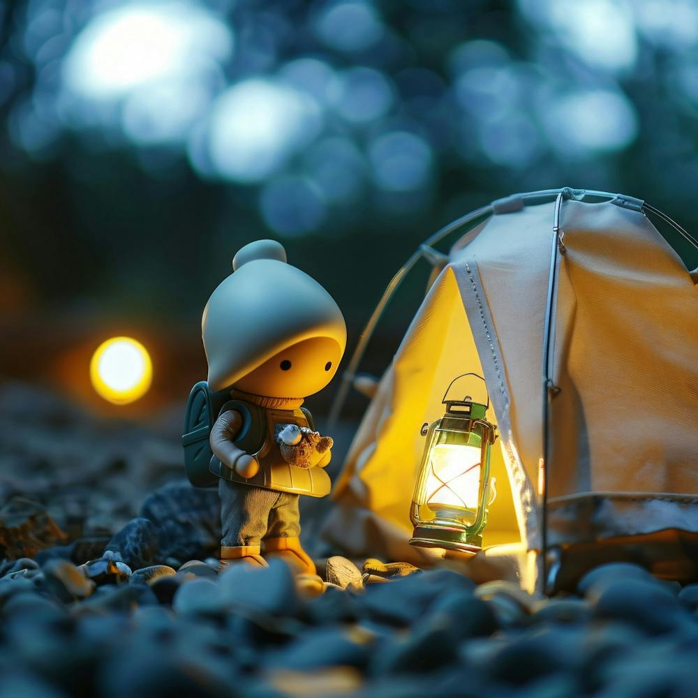 Little Boy In Tent