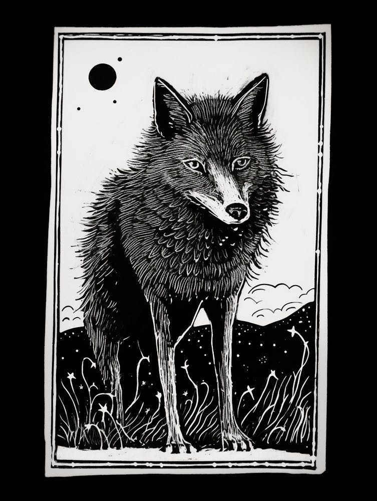 Steppe Wolf Tarot Card 2