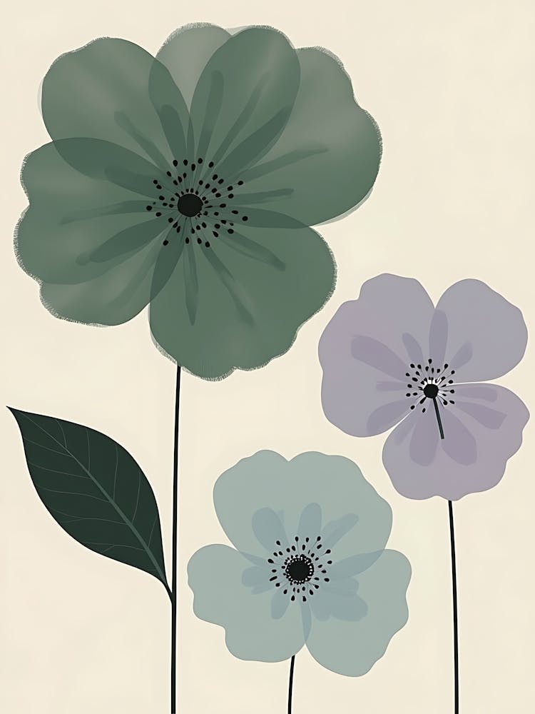 Three Flowers 10
